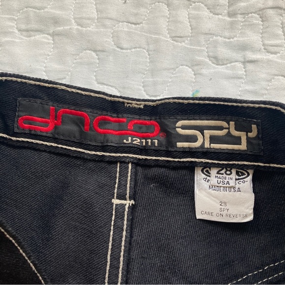 VTG 90s JNCO 14in Inseam Black Denim Shorts βοΈ - Picture 8 of 8